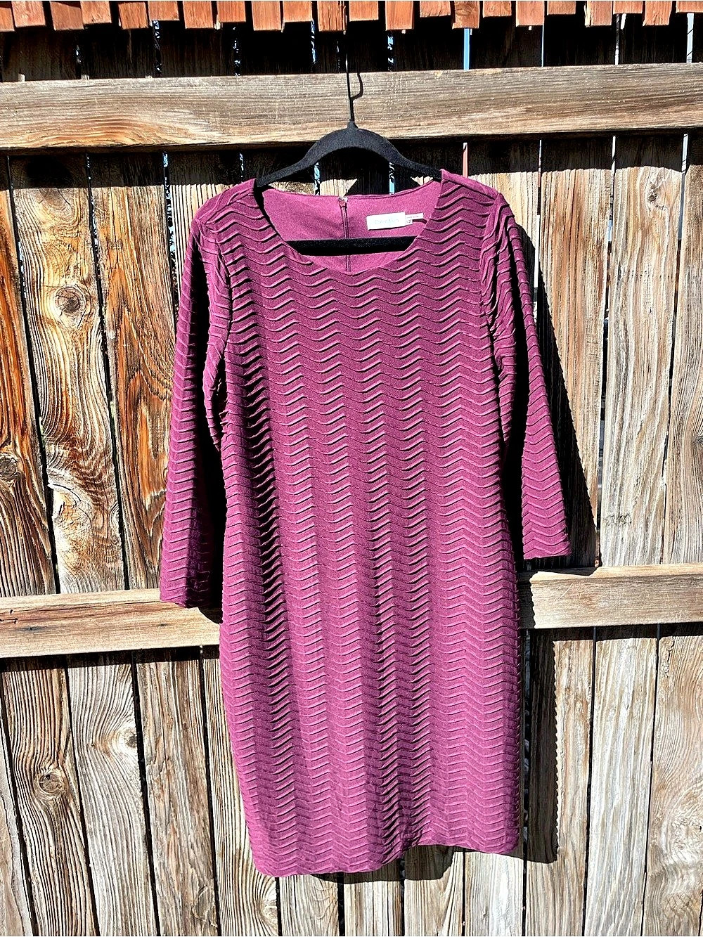 Calvin Klein Chevron Sheath Dress (Like New)